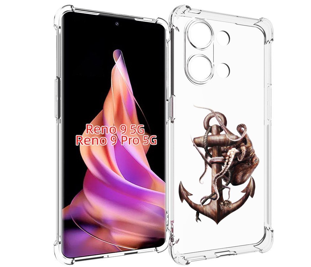 

Чехол MyPads ржавый якорь для Oppo Reno 9/Reno 9 Pro, Прозрачный, Tocco