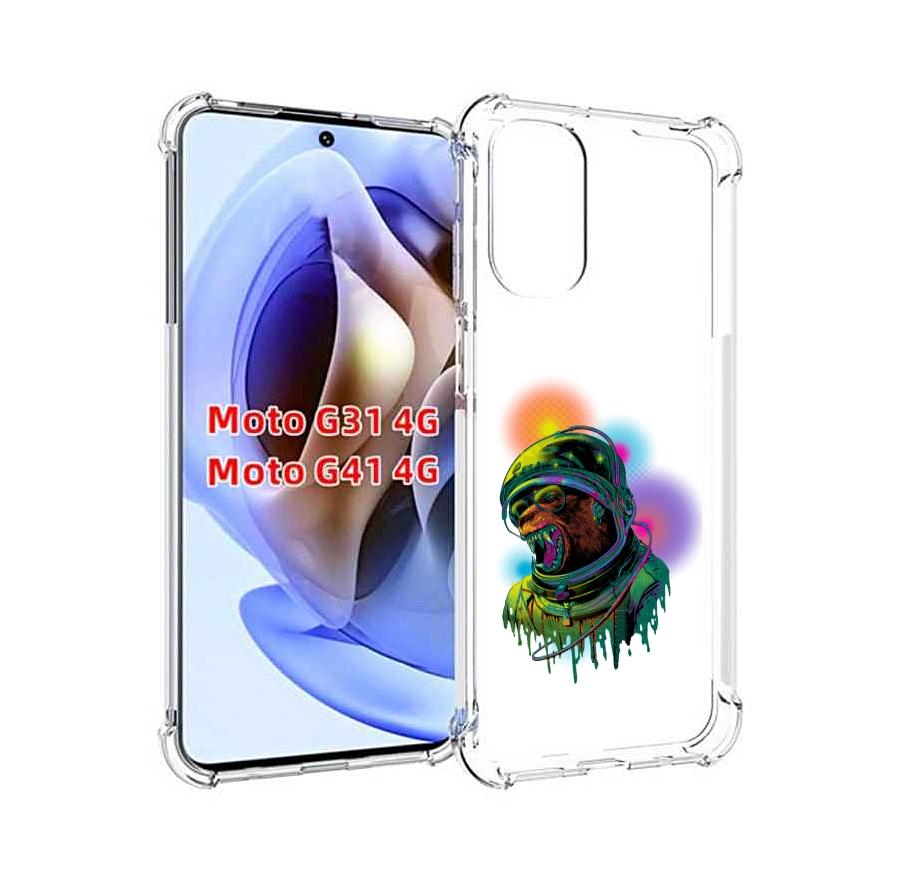 

Чехол MyPads медведь космонавт для Motorola Moto G31 4G / G41 4G, Прозрачный, Tocco