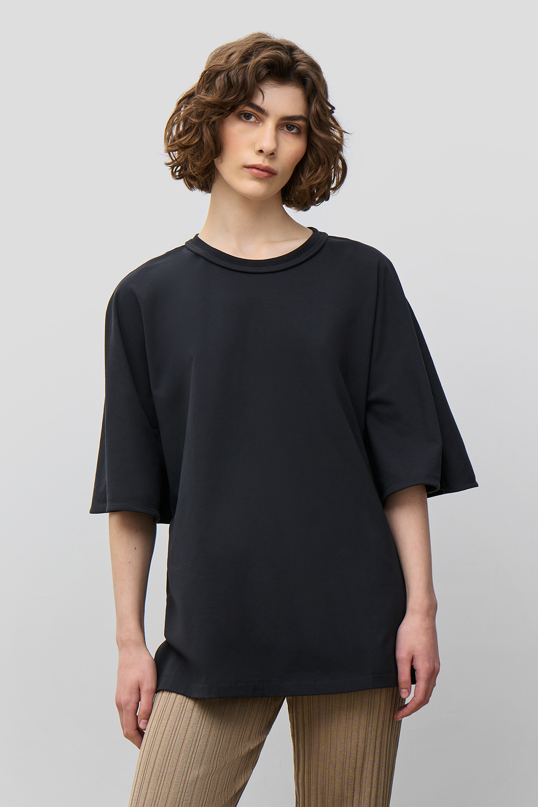 

Футболка женская Baon B2323035 черная M, Черный, B2323035