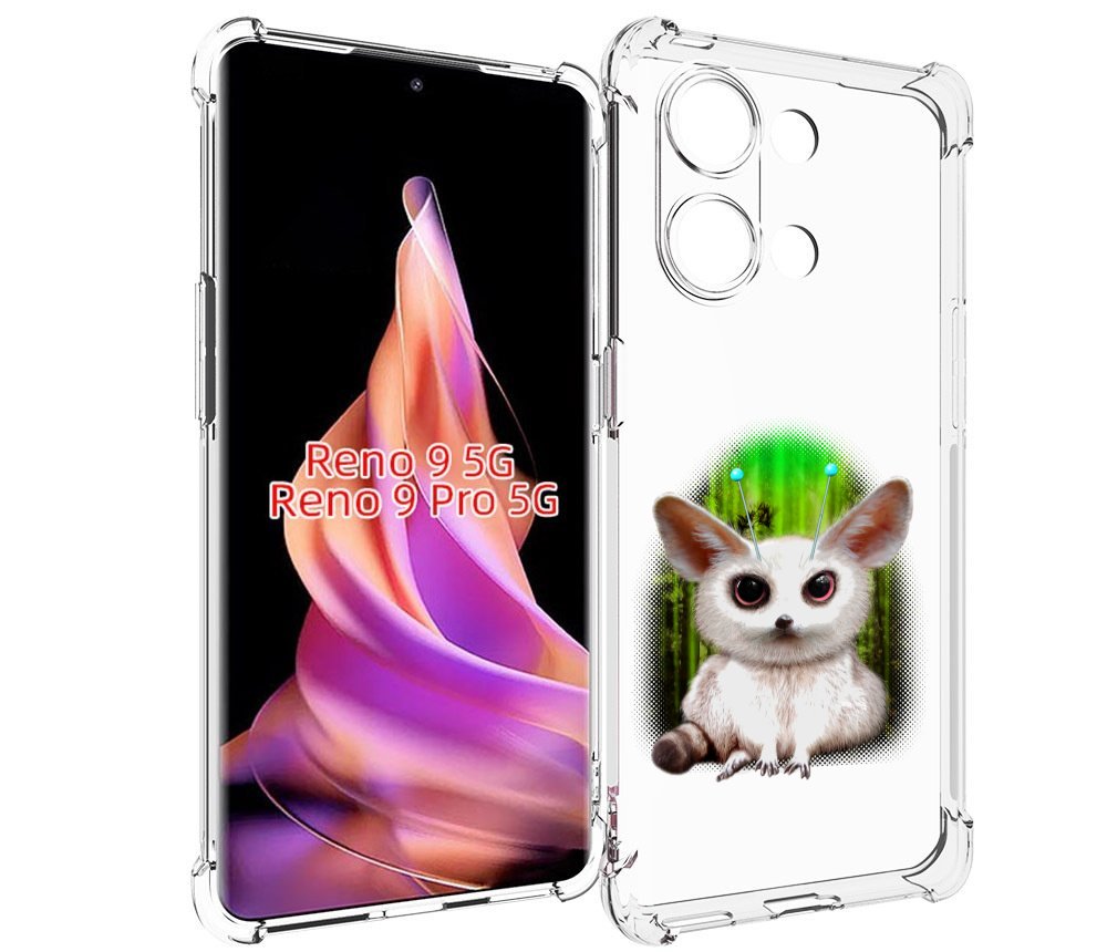 

Чехол MyPads пушистое животное для Oppo Reno 9/Reno 9 Pro, Прозрачный, Tocco