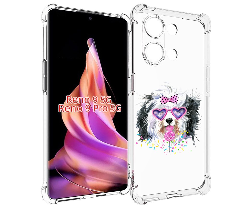 

Чехол MyPads пушистик для Oppo Reno 9/Reno 9 Pro, Прозрачный, Tocco