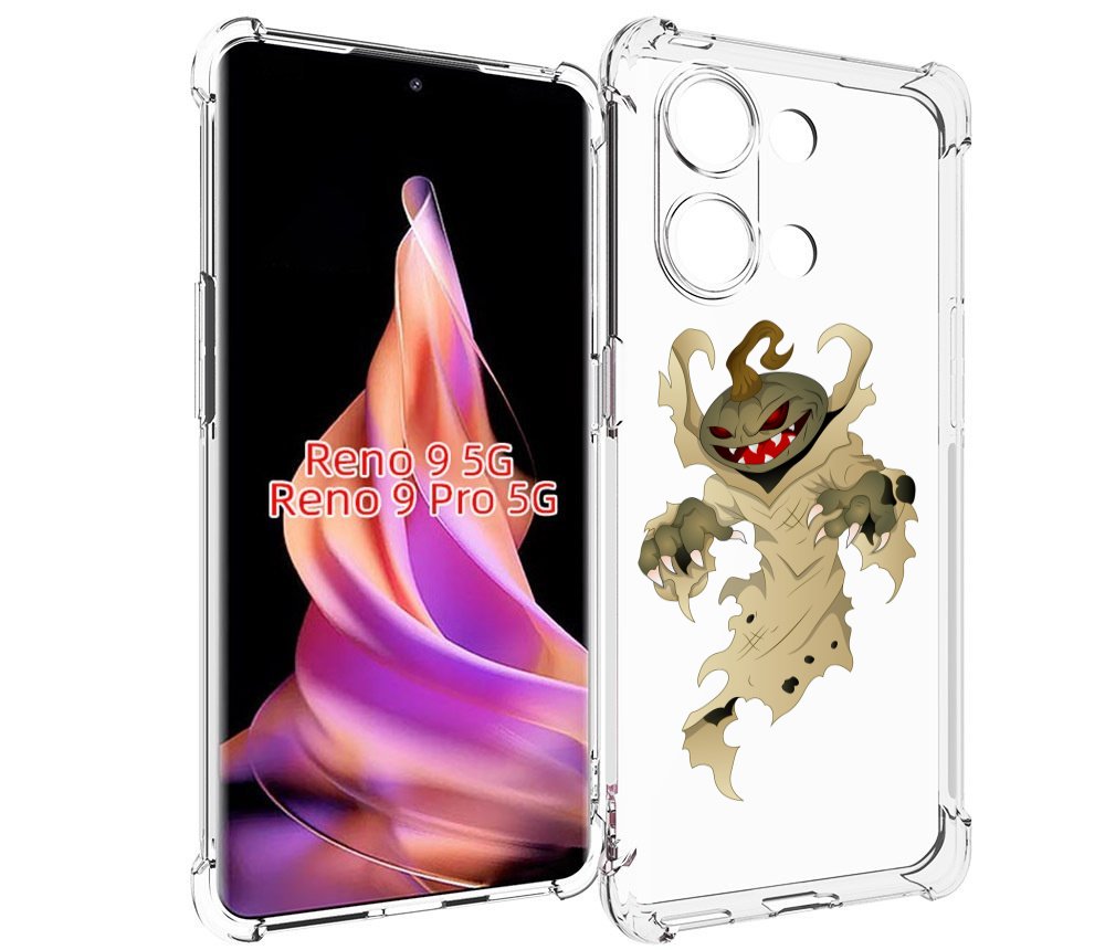 

Чехол MyPads призрак хэллоуина для Oppo Reno 9/Reno 9 Pro, Прозрачный, Tocco