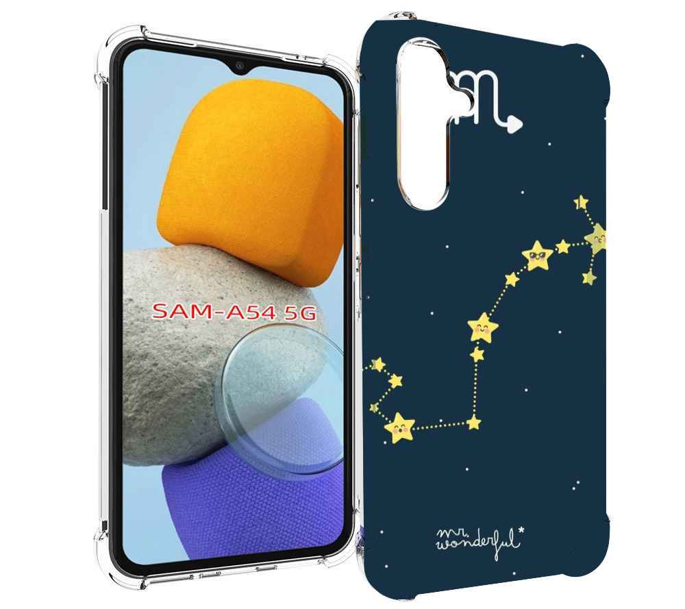 

Чехол MyPads знак зодиака скорпион 1 для Samsung Galaxy A54, Tocco