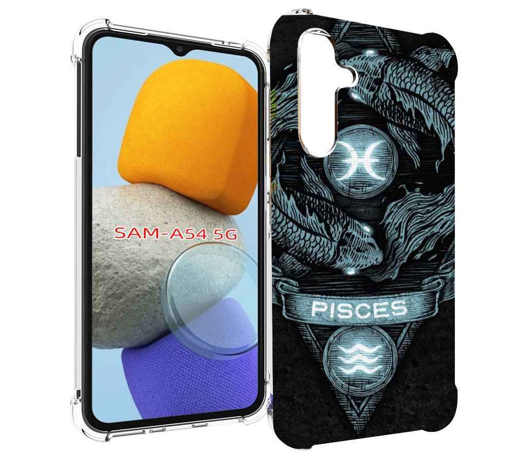 

Чехол MyPads знак зодиака рыбы 4 для Samsung Galaxy A54, Tocco
