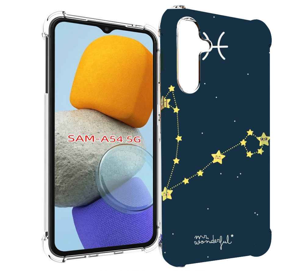 

Чехол MyPads знак зодиака рыбы 1 для Samsung Galaxy A54, Tocco