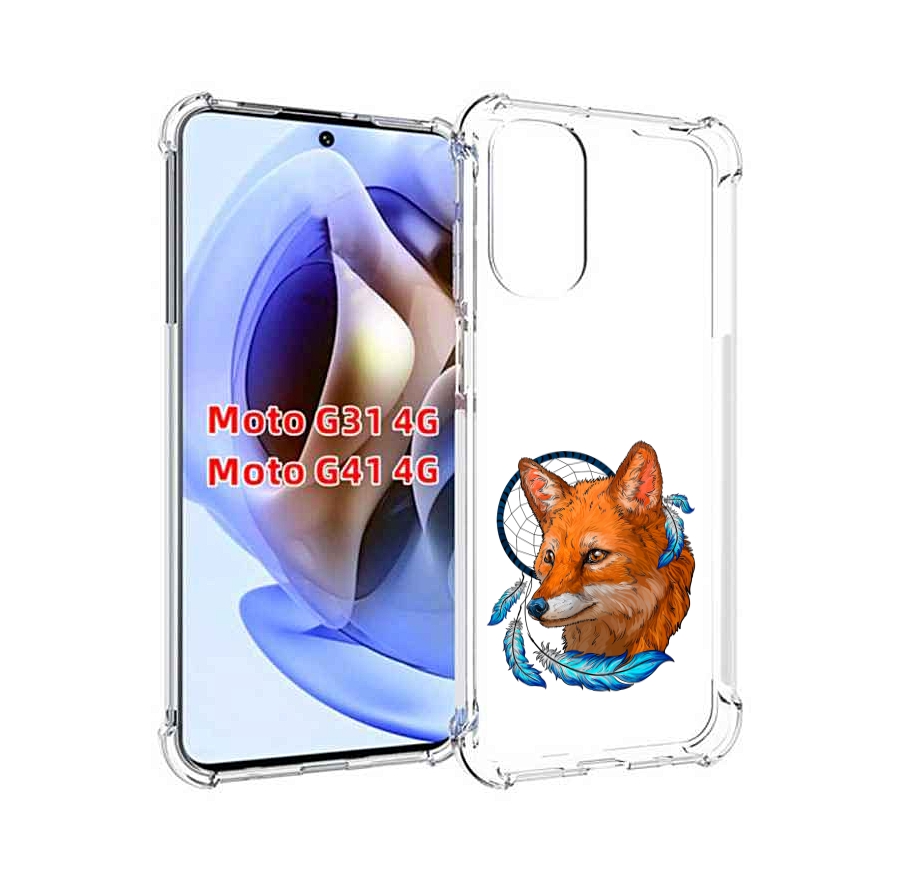 

Чехол MyPads лиса и ловец снов для Motorola Moto G31 4G / G41 4G, Прозрачный, Tocco