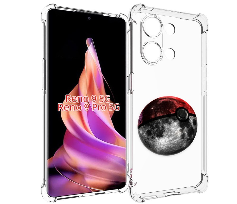 

Чехол MyPads планета покебол для Oppo Reno 9/Reno 9 Pro, Прозрачный, Tocco