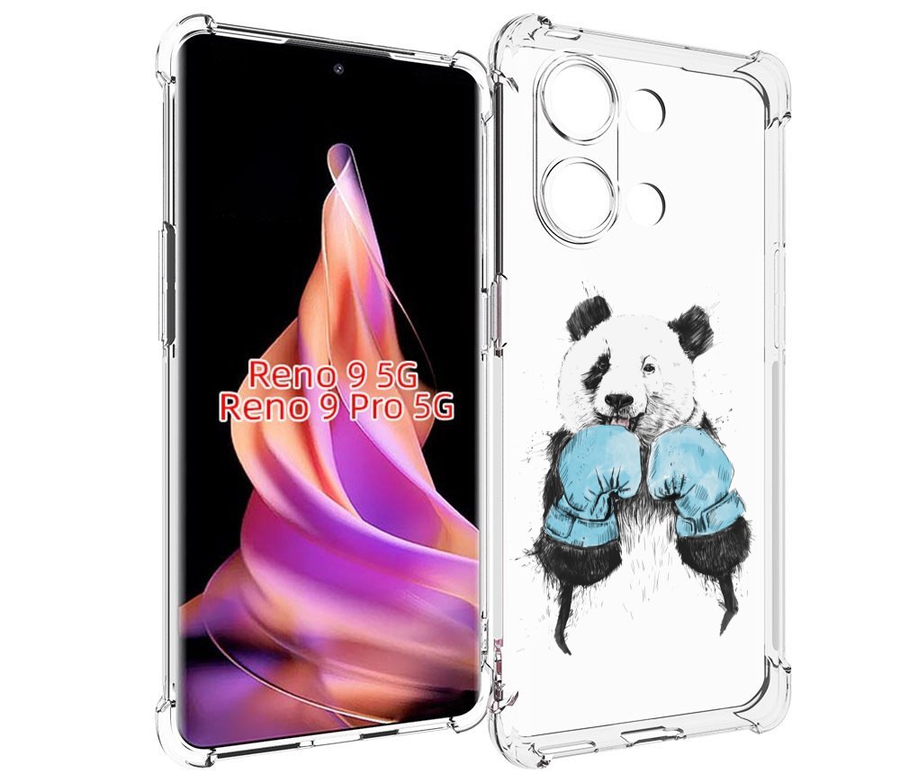 

Чехол MyPads панда боксер для Oppo Reno 9/Reno 9 Pro, Прозрачный, Tocco
