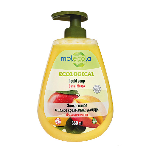 Жидкое мыло Molecola Солнечное манго 500 мл напиток organic манго с кусочками фруктов 0 75 литра без газа пэт 9 шт в уп