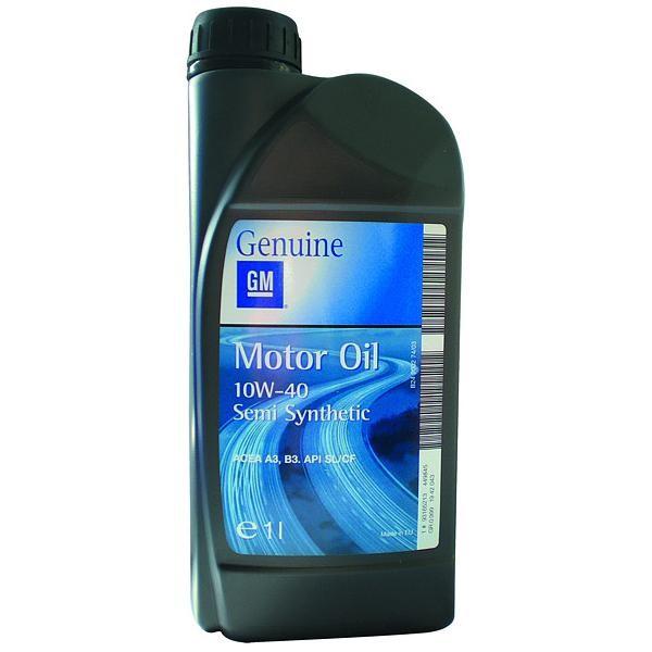 GENERAL MOTORS Моторное масло Gm Motor Oil 10W40 П/Синт.1л