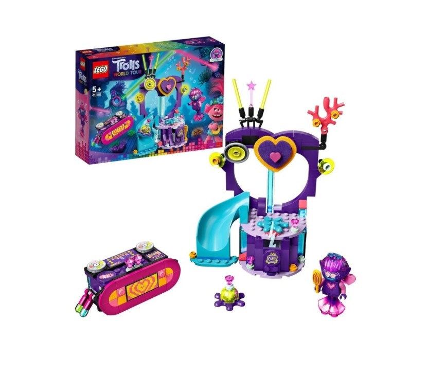 Конструктор LEGO Trolls World Tour 41250 Вечеринка на Техно-рифе, 3299 фигурка trolls рокс e8281 e6712