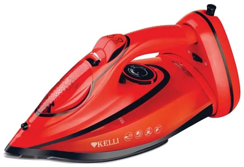 Утюг KELLI KL-1650 красный утюг kelli kl 1641к red