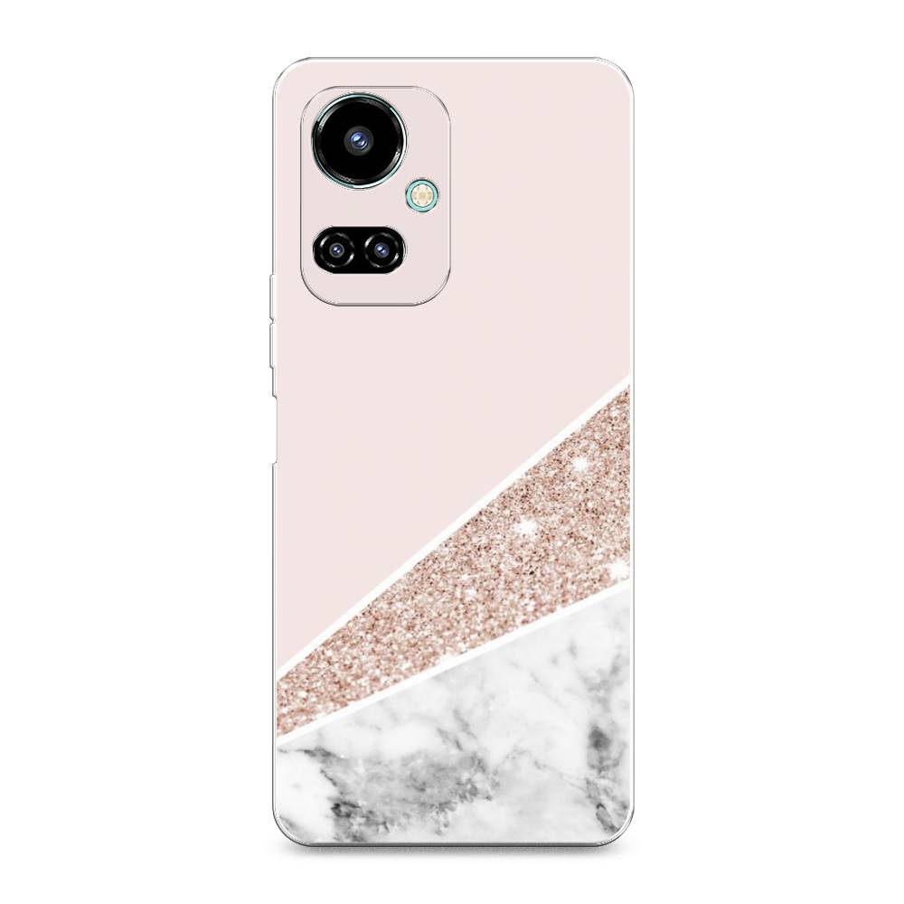 

Чехол на Tecno Camon 19 "Блестящий розовый мрамор", 302250-3