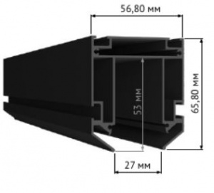 

Профиль Skyline 48 ST003.129.02, Черный