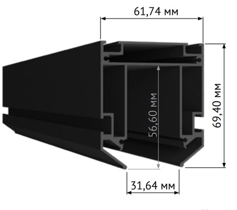 

Профиль Skyline 220 ST015.129.02, Черный
