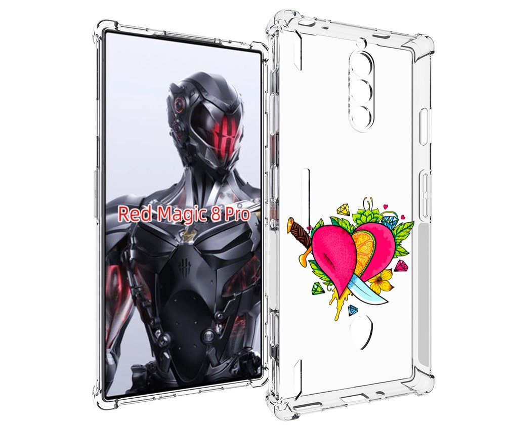 

Чехол MyPads Фруктовое сердце для ZTE Nubia Red Magic 8 Pro / Red Magic 8 Pro Plus, Tocco