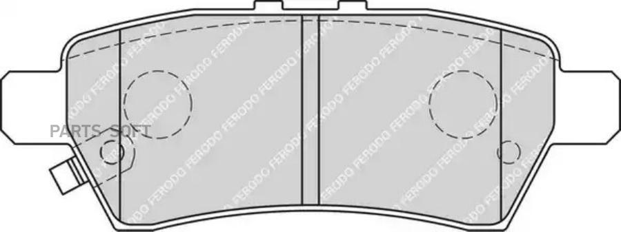 

Тормозные колодки FERODO дисковые fdb1882