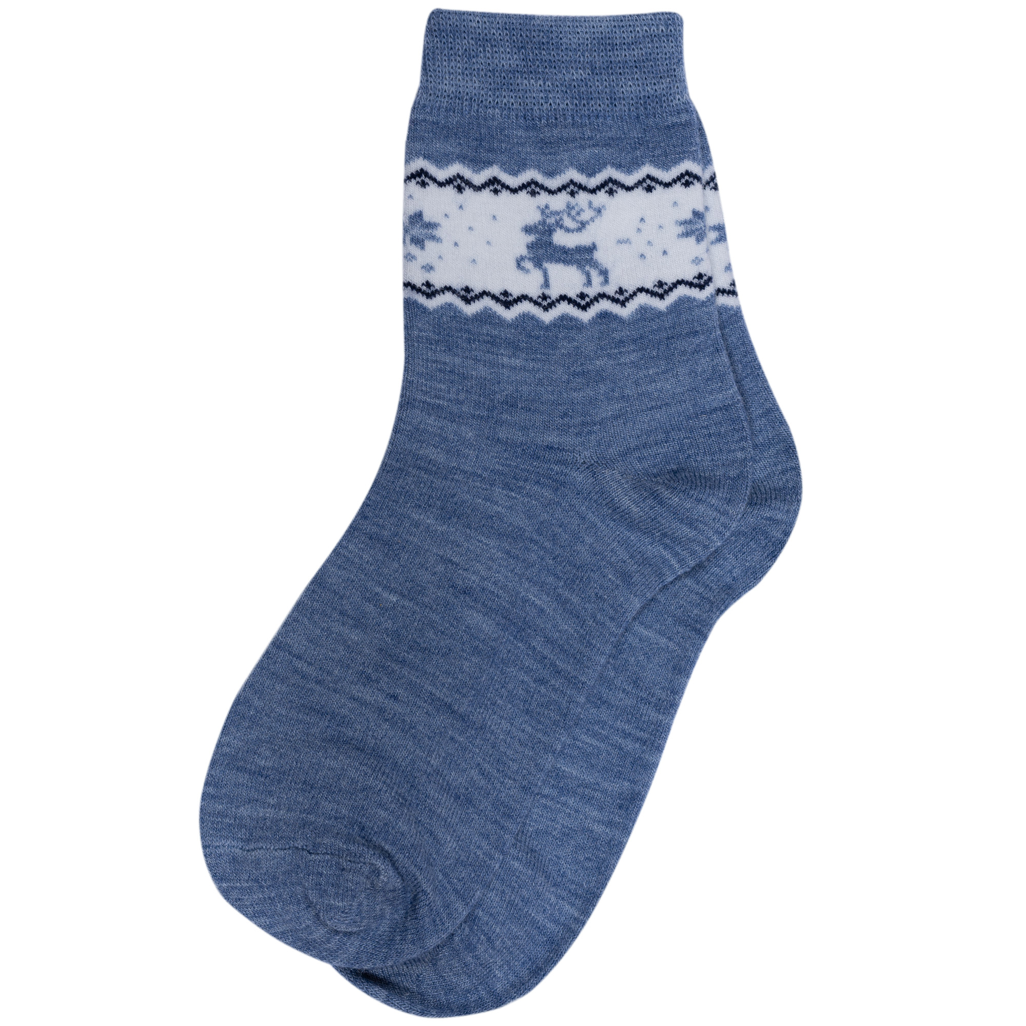 

Детские полушерстяные носки RuSocks (Орудьевский трикотаж) светло-синие, размер 22-24, Д3-38278