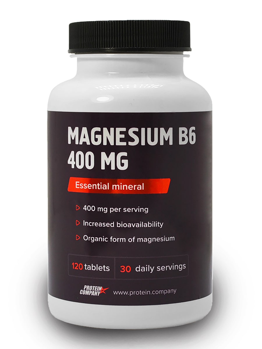 Магний Protein.Сompany Magnesium B6 400 mg + витамин B6 120 таблеток