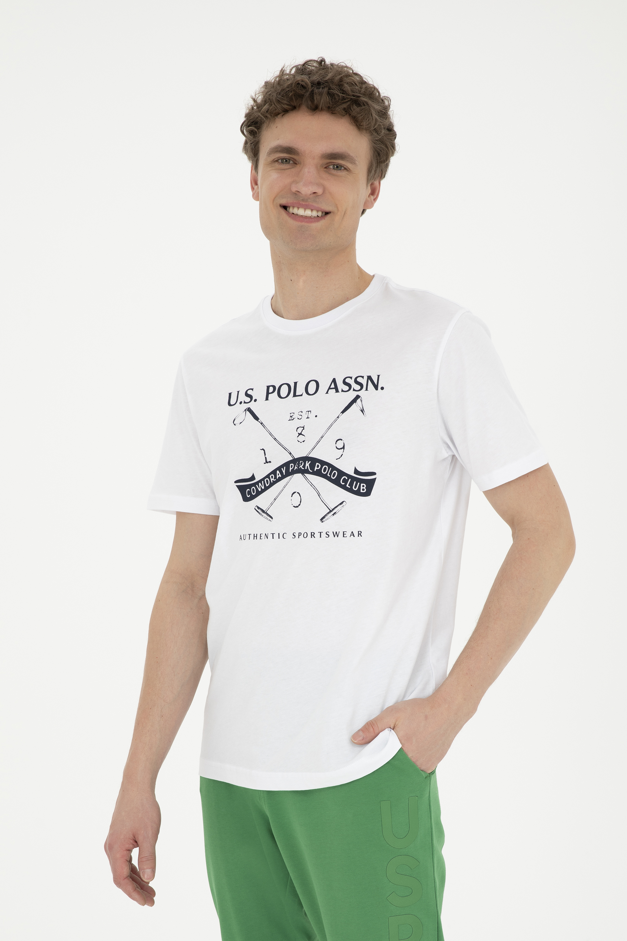 

Футболка мужская U.S. POLO Assn. G081GL0110EMAS белая M, Белый, G081GL0110EMAS