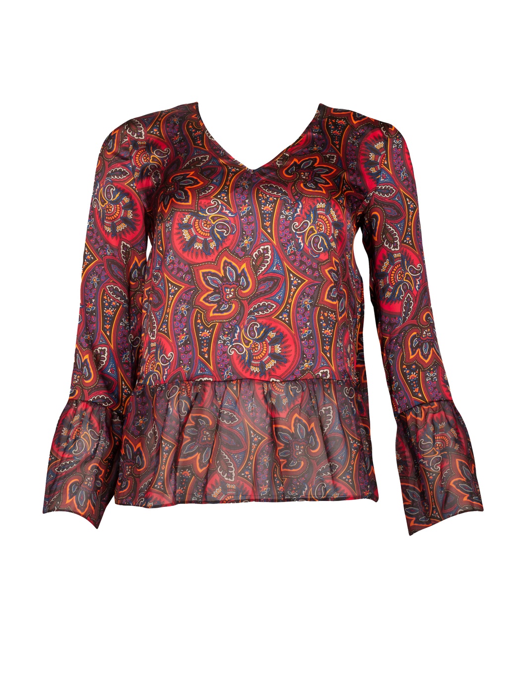 

Блуза женская Sisley 5VN35Q8Q7 разноцветная XS, 5VN35Q8Q7