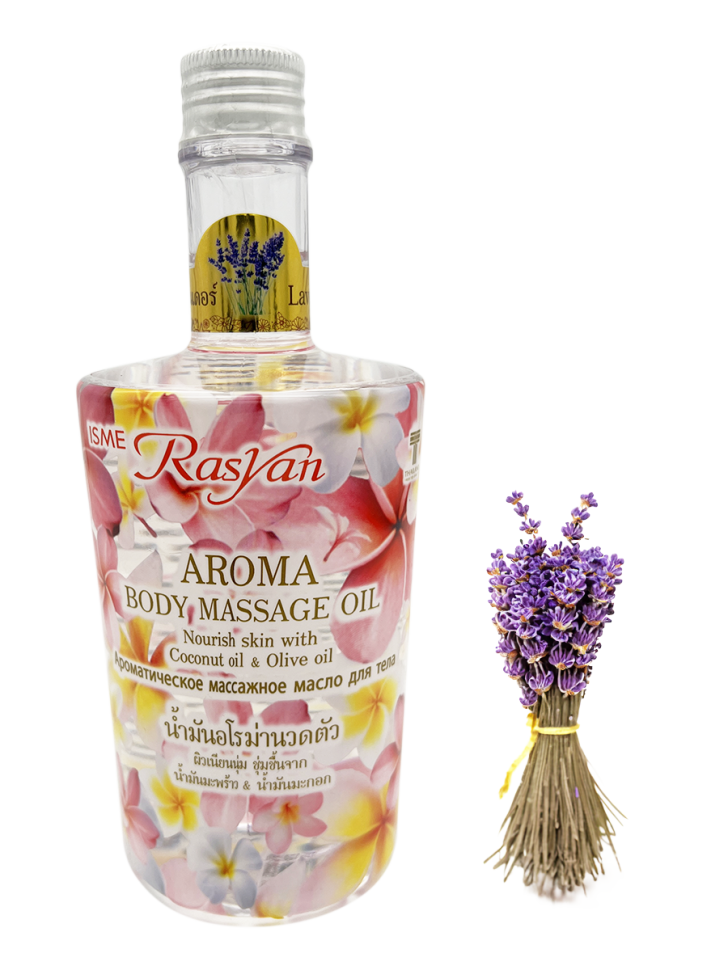 Масло для тела RasYan массажное Лаванда Rasyan Aroma Massage Oil Lavender, 450 мл масло doterra лаванда 15 мл