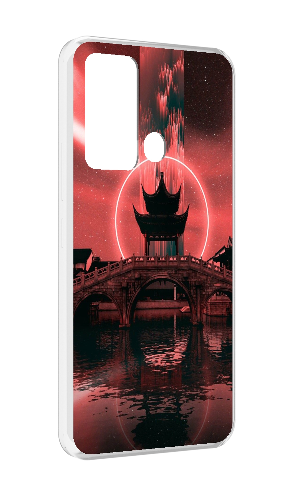 

Чехол MyPads японский мост красный фон для ITEl Vision 3, Прозрачный, Tocco