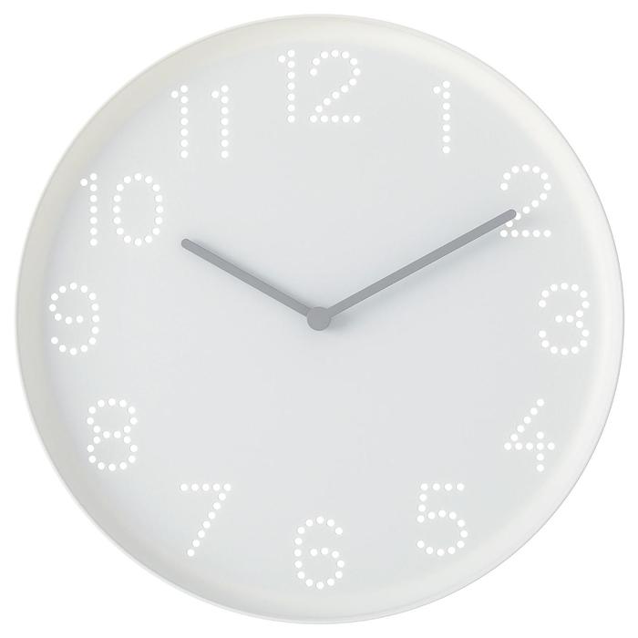 фото Настенные часы тромма, d=25 см, белые ikea