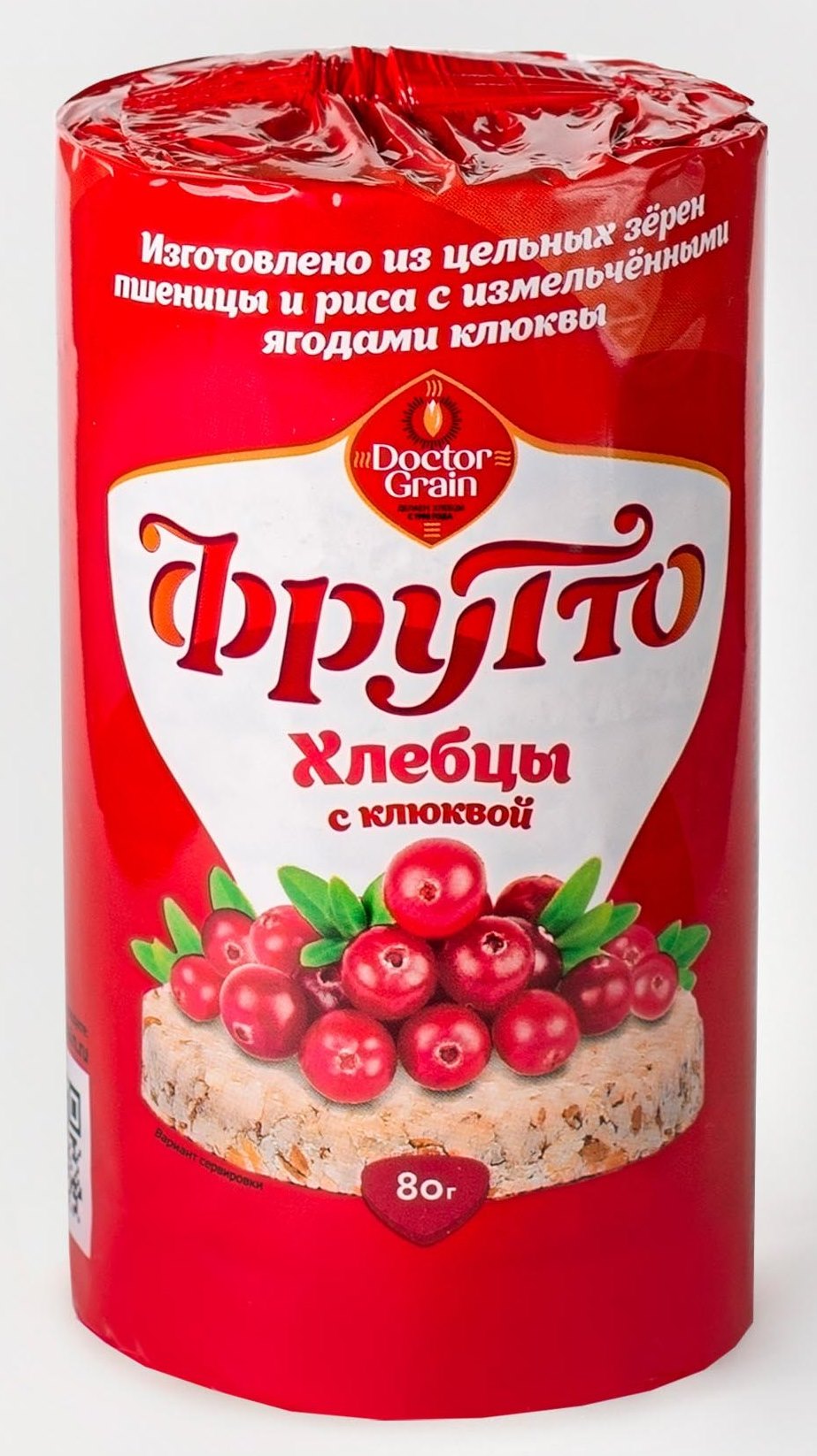 

Хлебцы пшеничные Фрутто с клюквой 80 г