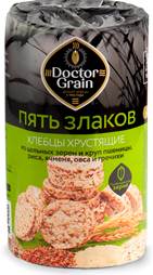 

Хлебцы мультизерновые Doctor Grain Пять злаков 80 г