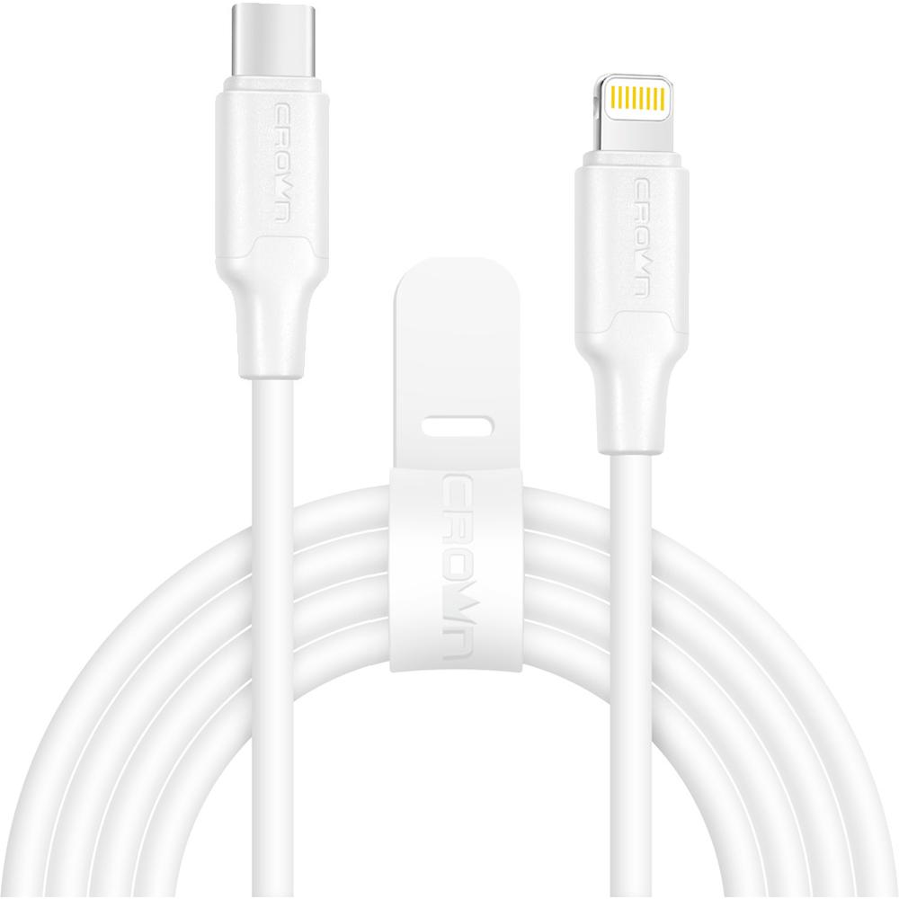 фото Кабель для apple usb-c - lightning, crown cmcu-3060cl 1м белый