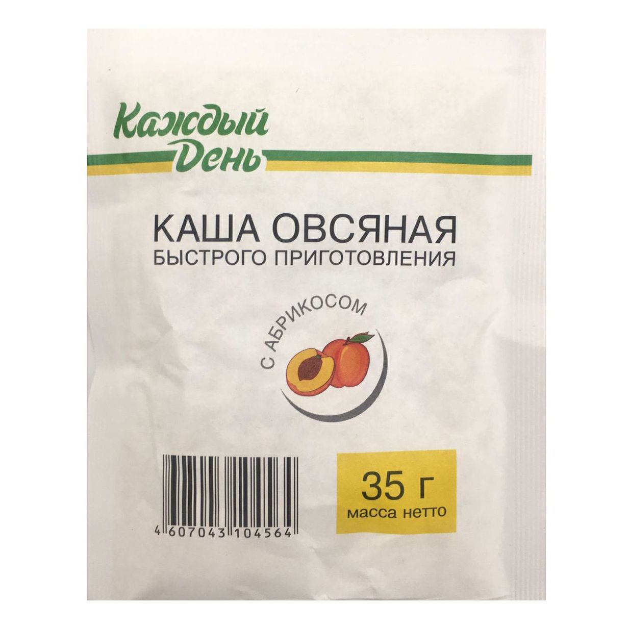 Каша Каждый день овсяная с абрикосом быстрого приготовления 35 г