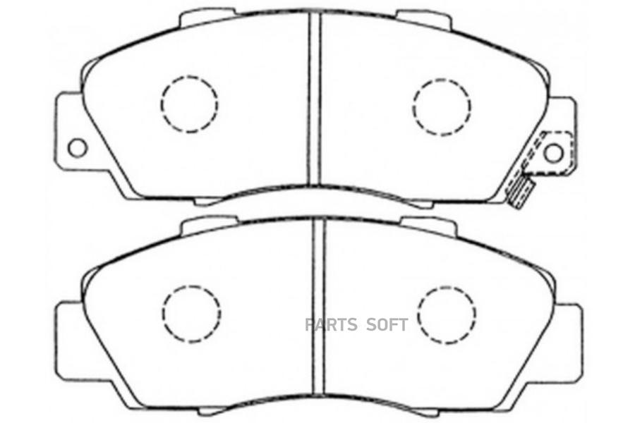 Тормозные колодки SB Nagamochi передние дисковые bp28254 100059221915