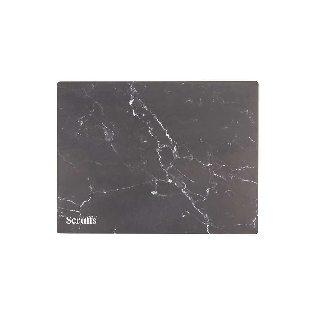 фото Коврик под миску для животных scruffs placemat, чёрно-белый, 40х30 см