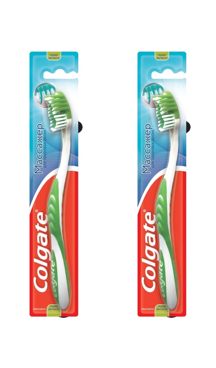 фото Зубная щетка colgate массажер для здоровья десен 2 шт