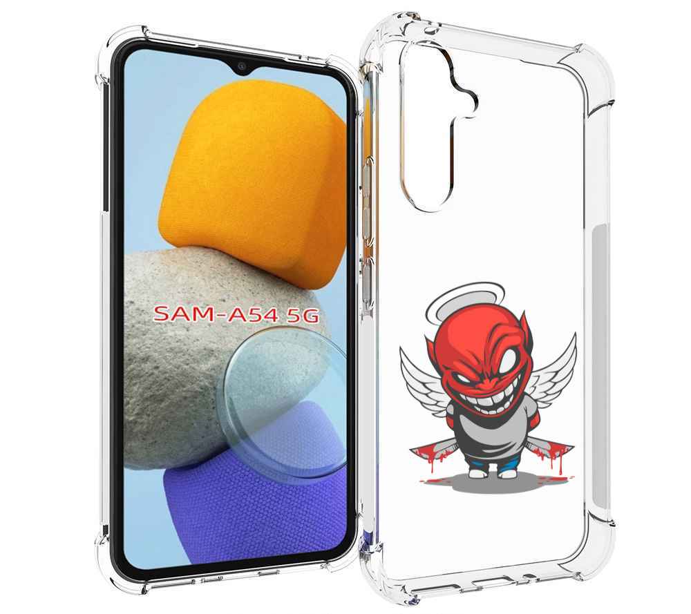 

Чехол MyPads злой-ангел для Samsung Galaxy A54, Tocco