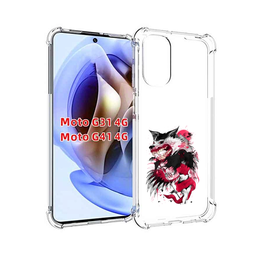 

Чехол MyPads красная шапочка для Motorola Moto G31 4G / G41 4G, Прозрачный, Tocco