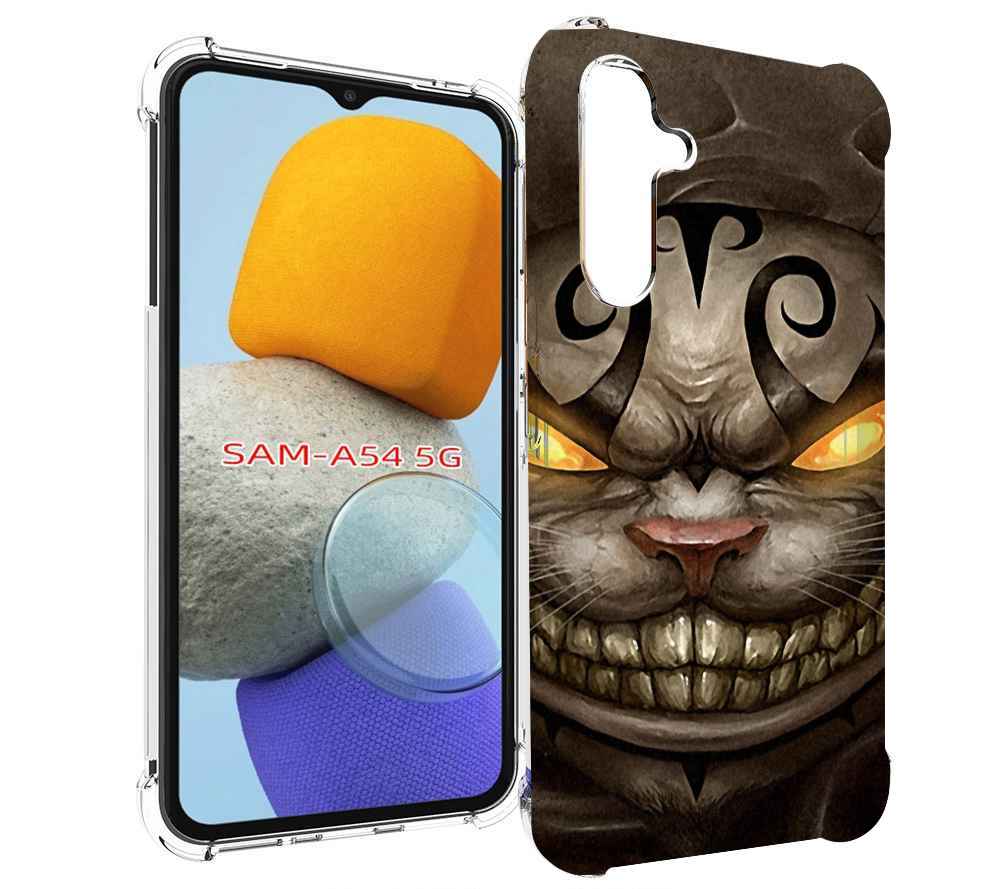 

Чехол MyPads злой котик с желтыми глазами для Samsung Galaxy A54, Tocco