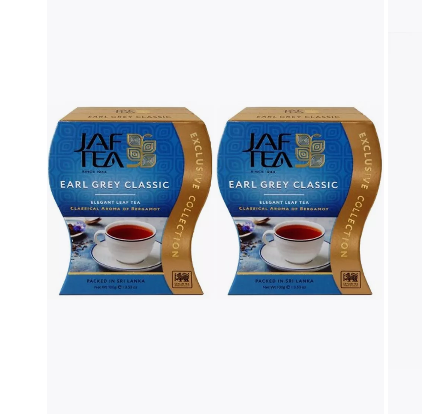 

Чай Jaf Tea листовой Earl Grey, черный, 100 г х 2 шт