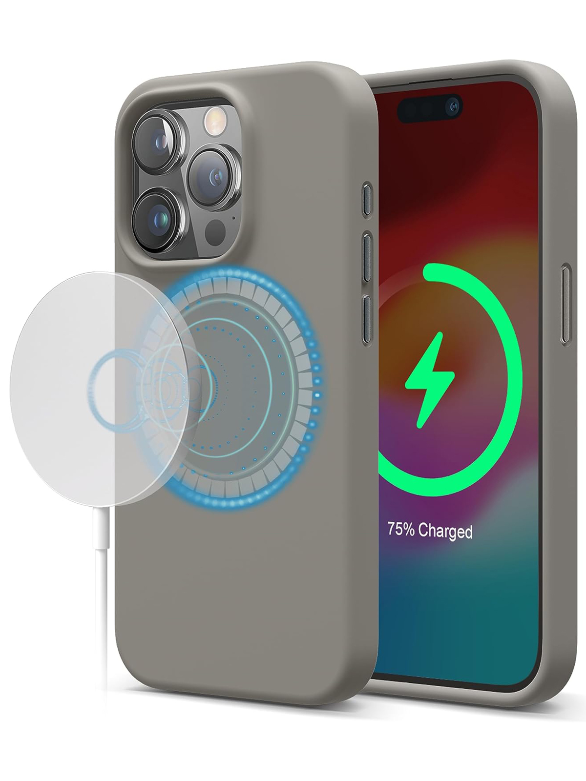 

Чехол Elago для iPhone 15 Pro Max с MagSafe Mediumg Gray, Серый