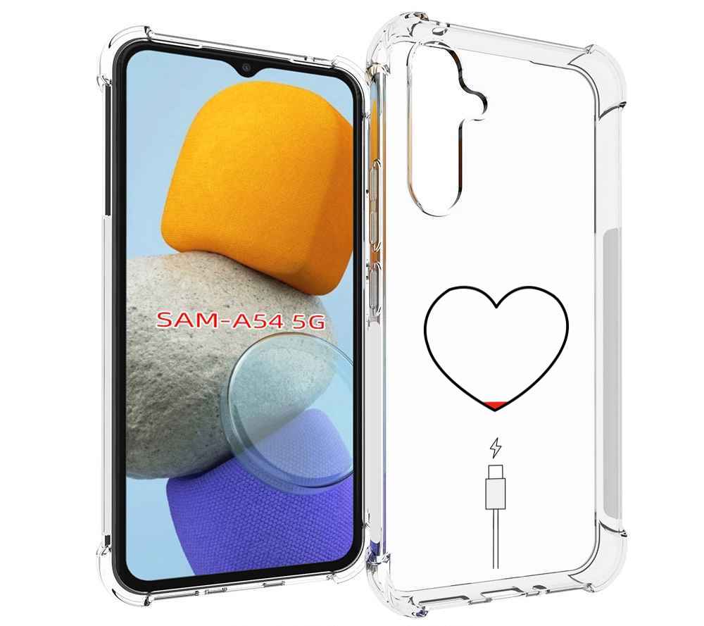 

Чехол MyPads зарядка-сердца для Samsung Galaxy A54, Tocco