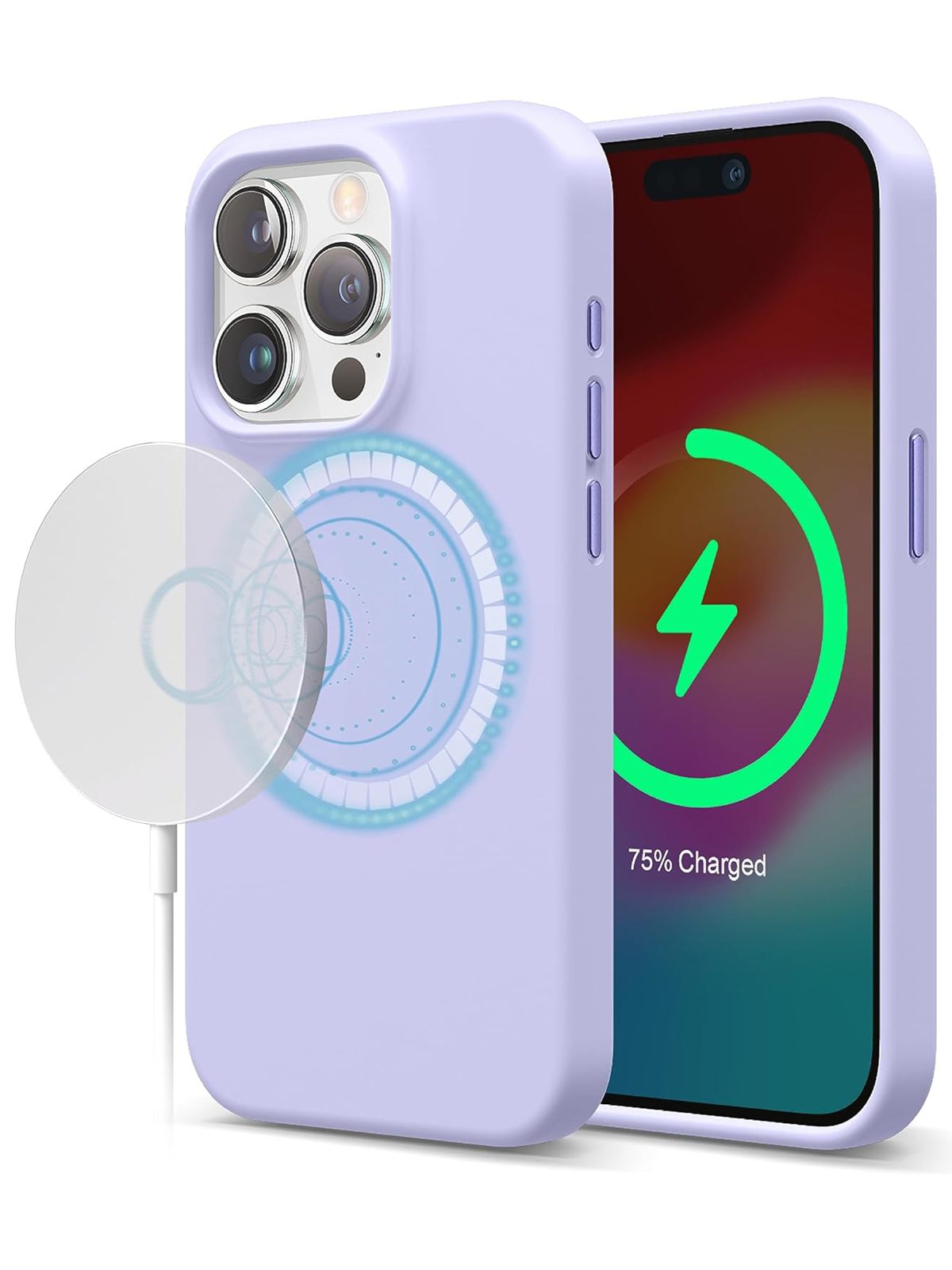 

Чехол Elago для iPhone 15 Pro Max с MagSafe Purple, Фиолетовый