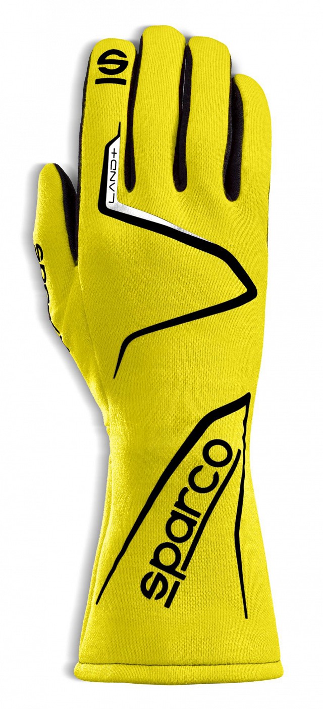 

Sparco 00136208GF Перчатки для автоспорта LAND +, FIA, жёлтые, р-р 8