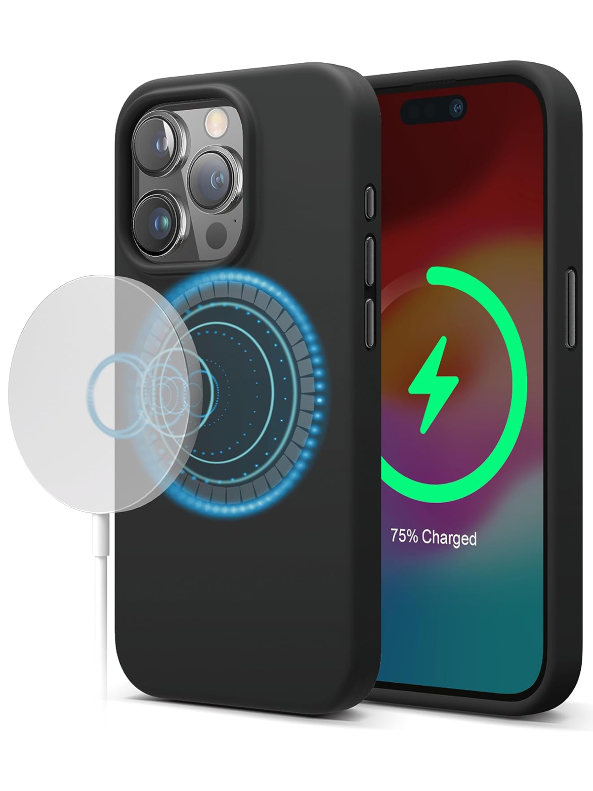 

Чехол Elago для iPhone 15 Pro c MagSafe Black, Черный