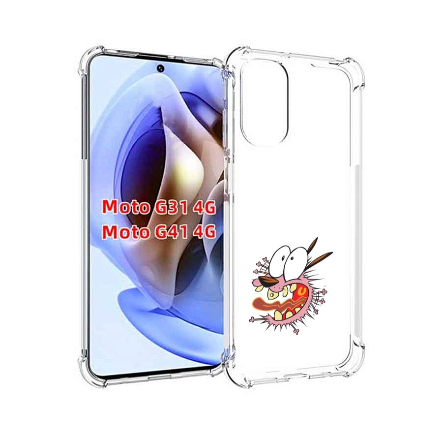 

Чехол MyPads испуганный бобик для Motorola Moto G31 4G / G41 4G, Прозрачный, Tocco