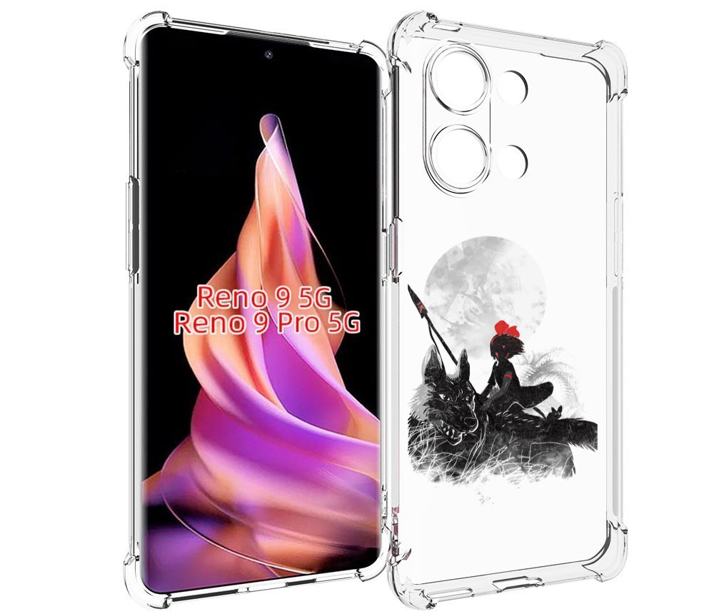 

Чехол MyPads мононоке для OPPO Reno 9 / Reno 9 Pro, Прозрачный, Tocco