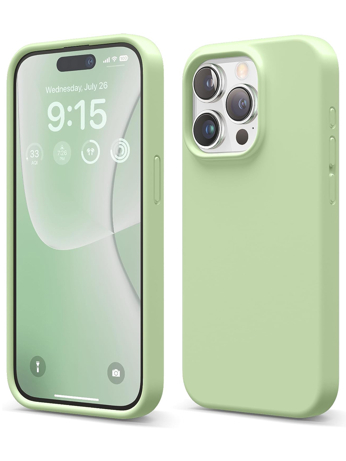 Чехол Elago для iPhone 15 Pro Max Soft silicone Pastel Green