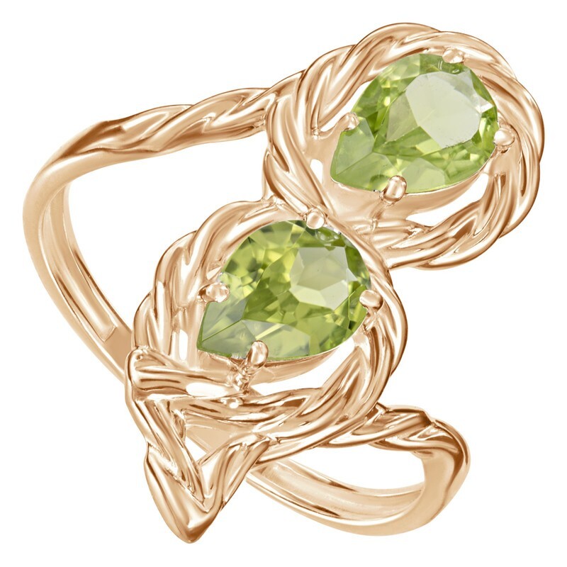 

Кольцо из серебра с хризолитом LAZURIT-ONLINE 8084PG р, 8084PG