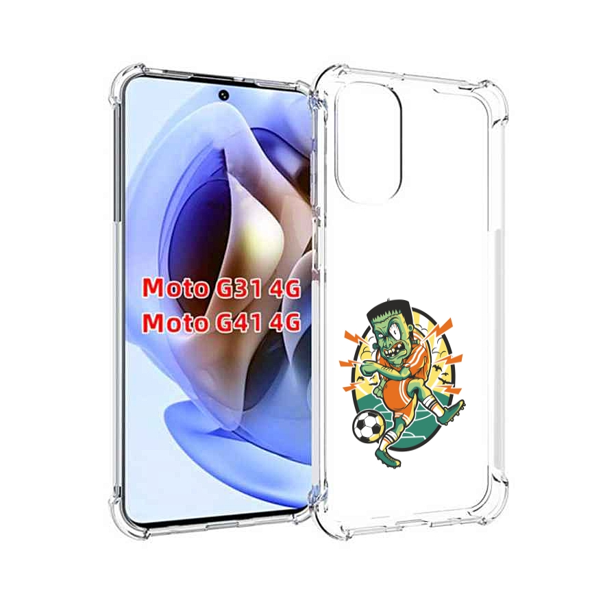 

Чехол MyPads зомби футболист для Motorola Moto G31 4G / G41 4G, Прозрачный, Tocco