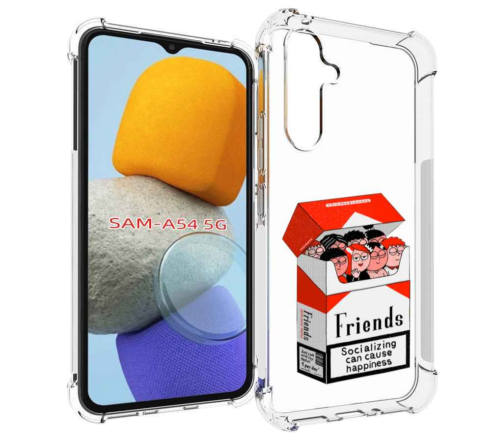 

Чехол MyPads друзья для Samsung Galaxy A54, Tocco